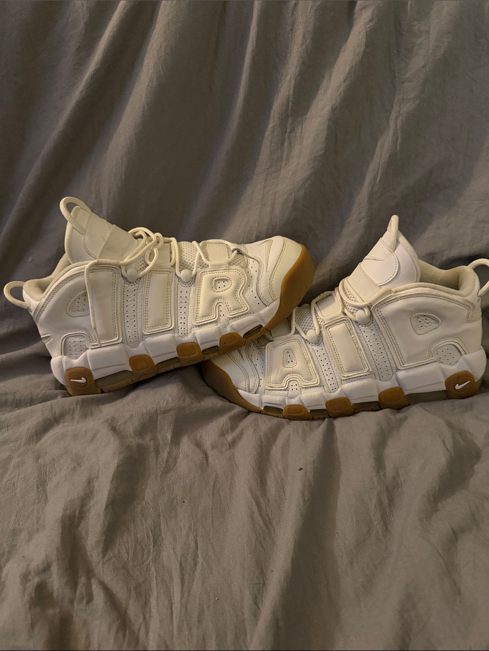 Nike Air More Uptempo Blanco Goma